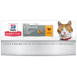 HILL'S - Croquettes pour chat adulte stérilisé, au poulet - 3kg