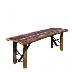 HOMESTYLE4U - Banc de jardin extérieur foncé