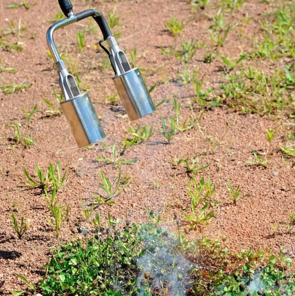 HOZELOCK - Désherbeur thermique à gaz 2 brûleurs en métal et plastique
