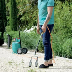 HOZELOCK - Désherbeur thermique à gaz 2 brûleurs en métal et plastique