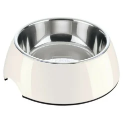 HUNTER - Mangeoire pour chiens mélamine acier inoxydable blanc 350 ml (NULL,5 x 18,5 x 9,5 cm)