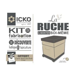 ICKO APICULTURE - Ruche Dadant 10 cadres à monter non peinte