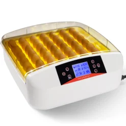 IDMARKET - Couveuse pro automatique 56 oeufs éclairés incubateur autonome avec led mire oeufs