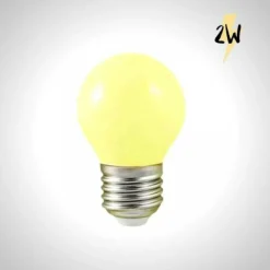 ILLUPRO - Guirlande guinguette extérieure ip65 10m 10 ampoules 2w plastique blanc chaud 2700k led câble plat noir extensible pro