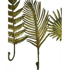 INTERIOR'S - Applique murale patère feuilles diverses métal or - voyage interior's