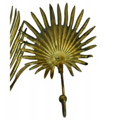 INTERIOR'S - Applique murale patère feuilles diverses métal or - voyage interior's