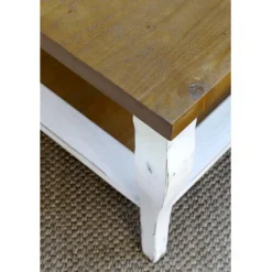 INTERIOR'S - Bout de canapé bois blanc - provence interior's