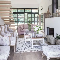 INTERIOR'S - Bout de canapé bois blanc - provence interior's