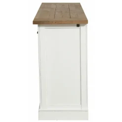 INTERIOR'S - Buffet bas 4 portes bois blanc - rivages interior's