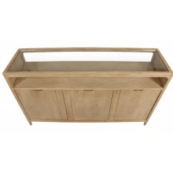 INTERIOR'S - Buffet bas 3 tiroirs bois beige - tallinn interior's