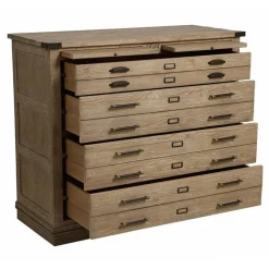 INTERIOR'S - Commode 4 tiroirs bois beige - livingstone interior's