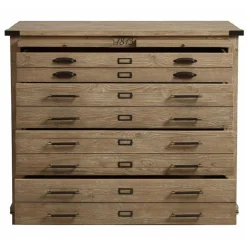 INTERIOR'S - Commode 4 tiroirs bois beige - livingstone interior's