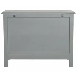 INTERIOR'S - Commode galbée 5 tiroirs mdf gris - gustavien interior's