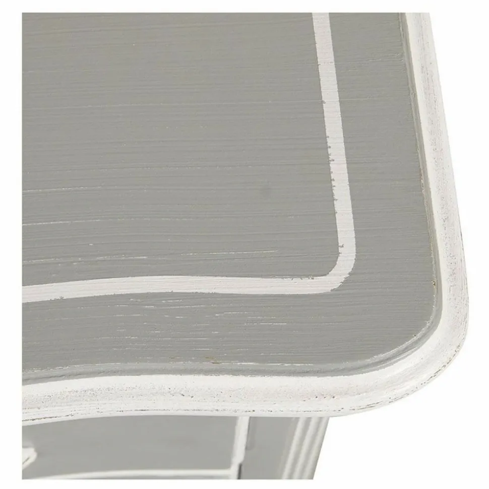 INTERIOR'S - Commode galbée 5 tiroirs mdf gris - gustavien interior's