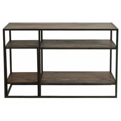 INTERIOR'S - Console avec bout de canapé gigogne bois marron - manufacture interior's