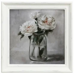 INTERIOR'S - Huile pivoines bois multicolore - charme interior's