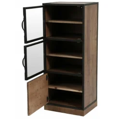 INTERIOR'S - Meuble de rangement 3 portes bois marron - manufacture interior's