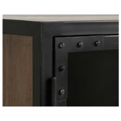 INTERIOR'S - Meuble de rangement 3 portes bois marron - manufacture interior's