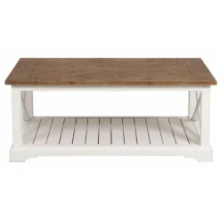 INTERIOR'S - Table basse bois blanc - vénitiennes interior's