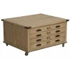 INTERIOR'S - Table basse coffre bois beige - livingstone interior's