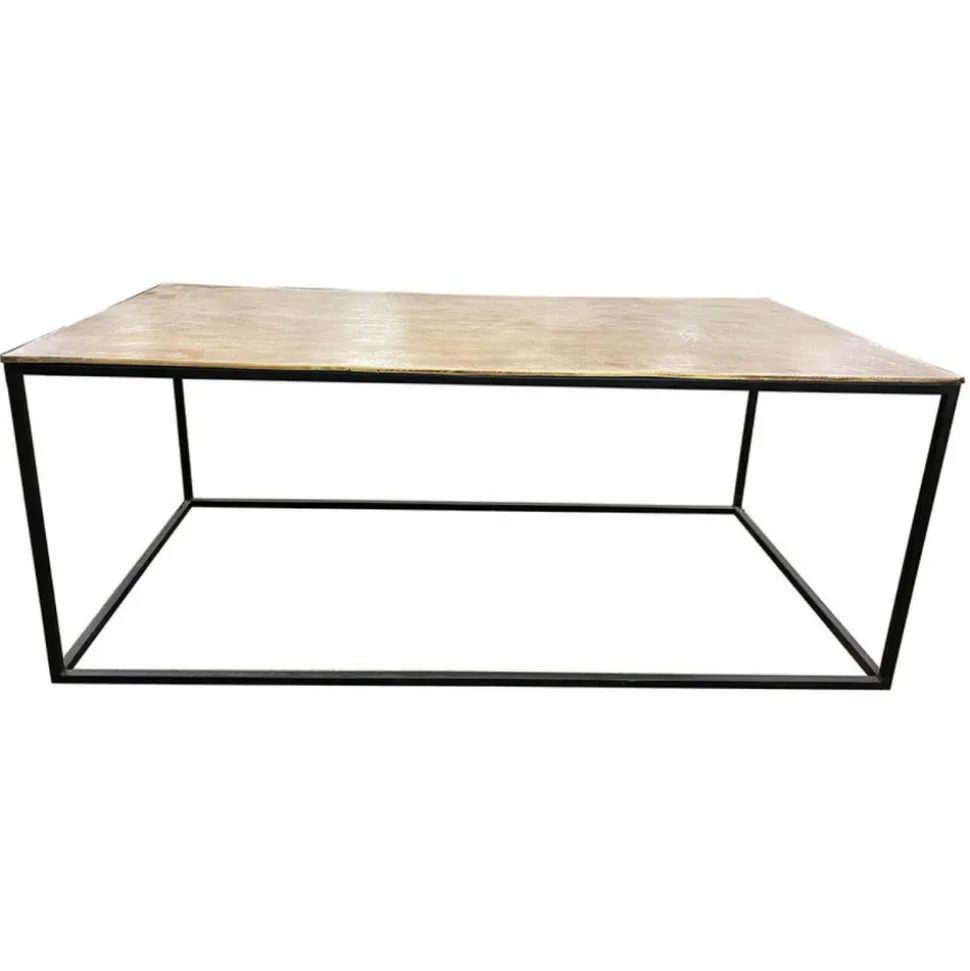 INTERIOR'S - Table basse rectangulaire fer noir - factory interior's