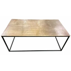 INTERIOR'S - Table basse rectangulaire fer noir - factory interior's