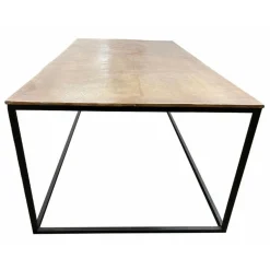 INTERIOR'S - Table basse rectangulaire fer noir - factory interior's
