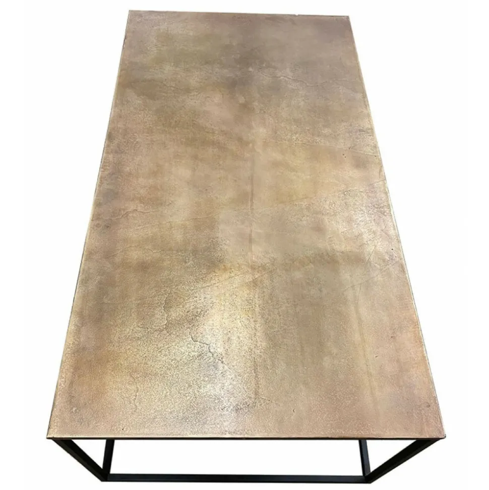 INTERIOR'S - Table basse rectangulaire fer noir - factory interior's