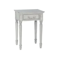 INTERIOR'S - Table de chevet 1 tiroir mdf gris - gustavien interior's