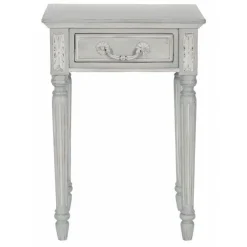 INTERIOR'S - Table de chevet 1 tiroir mdf gris - gustavien interior's