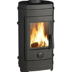 INVICTA - Poele a bois invicta remilly - puissance optimale: 7 kw - max: 10,5 kw - bûches 33 cm max - fonte - fabriqué en france - ecode