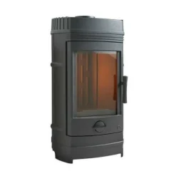 INVICTA - Poele a bois invicta cassine - puissance optimale :10 kw - max : 15 kw - rendement 76%, bûches 34 cm - fabriqué en france