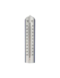 IPAE PROGARDEN - Thermomètre métallique interieur-exterieur 27,5cm