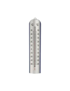 IPAE PROGARDEN - Thermomètre métallique interieur-exterieur 27,5cm