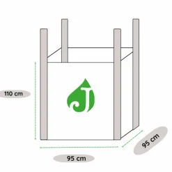 JARDINEX - Ardoise bleue 10/30 mm - big bag 1t (13 m²) - bleu/gris