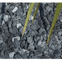 JARDINEX - Ardoise noire 10/40 mm - big bag 1t (13 m²) - noir