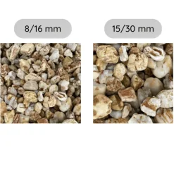 JARDINEX - Gravier roulé silex orangé 8/16 mm- big bag 1t (16 m²) - orange