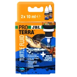 JBL - Turtle Fluid, multivitamines liquides pour tortues d’eau : 2x10ml