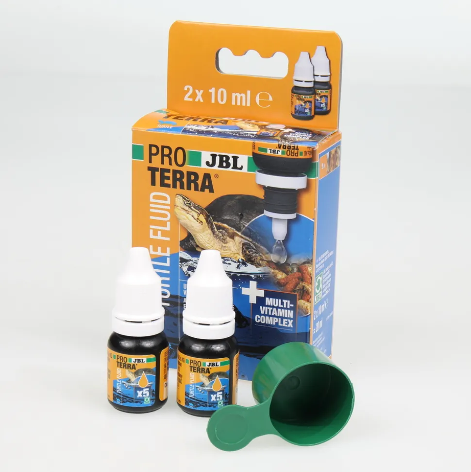JBL - Turtle Fluid, multivitamines liquides pour tortues d’eau : 2x10ml