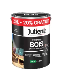 JULIEN - Peinture extérieure bois microporeuse 2.5l +20% gratuit - julien