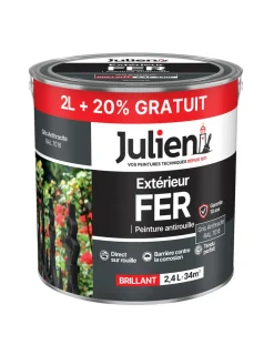 JULIEN - Peinture extérieur fer antirouille 2l+20%gratuit - julien