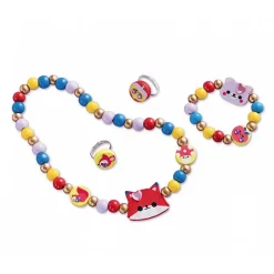 JURATOYS-JANOD - Kit de création de bijoux en bois pour enfants - pretty forest