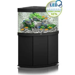 JUWEL - Aquarium avec meuble LED Trigon 190 en bois noir - H.73 cm