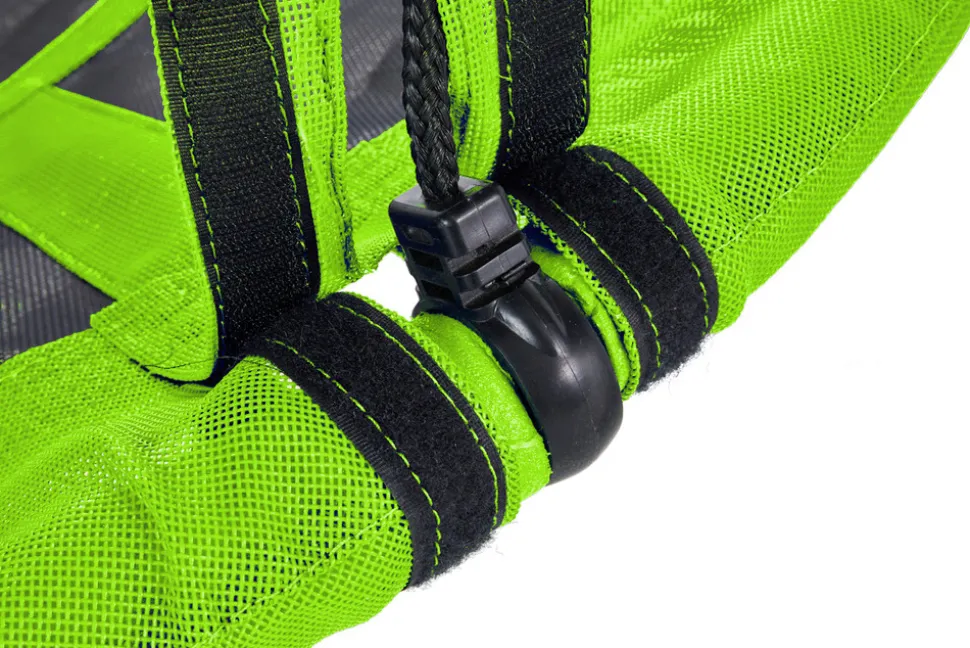 KANGUI - Balançoire ronde nid d'oiseau rond ø100cm - vert - charge 150kg maxi