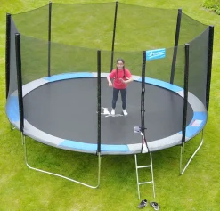 KANGUI - Kangui - trampoline rond ø180cm avec filet de sécurité - ralli 180