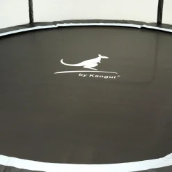 KANGUI - Trampoline rond bleu ø430cm avec filet, échelle, bâche et kit ancrage
