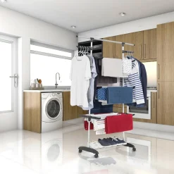 KITCHEN MOVE - Etendoir à linge ultima noir acier 25m