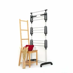 KITCHEN MOVE - Etendoir à linge ultima noir acier 18m