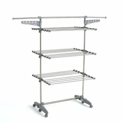 KITCHEN MOVE - Etendoir à linge extra gris acier 25m