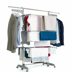 KITCHEN MOVE - Etendoir à linge et accessoires extra gris acier 25m